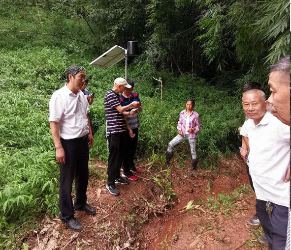 富顺县永年镇柏林村18组砖房子烂函片滑坡